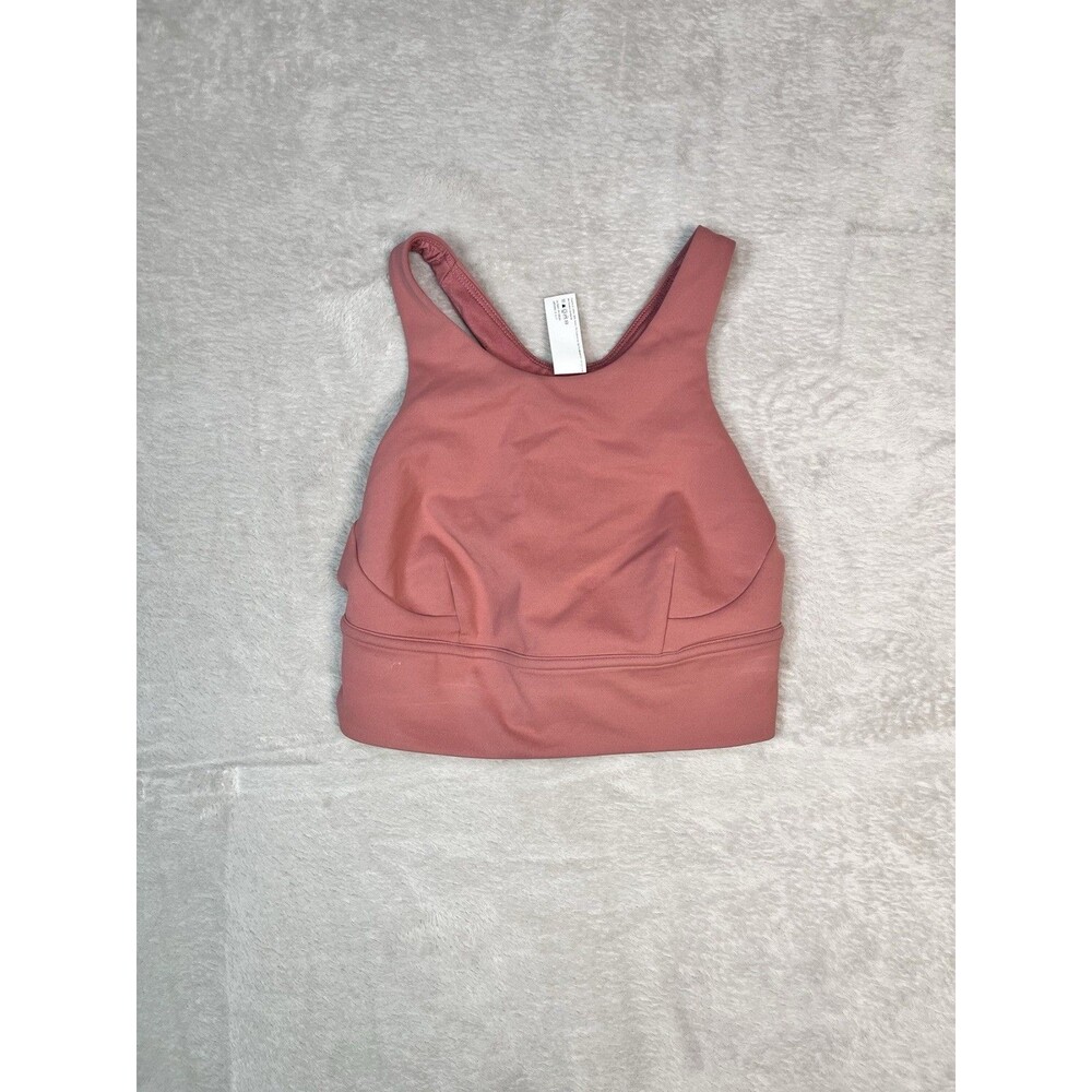 Lululemon Wunder Train Long-Line Bra Medium Support C/D Cups Dusty Pink, Size 4
